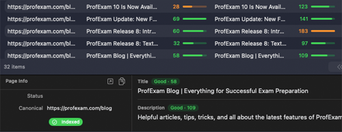 SiteAnalyzer for macOS - Page-by-page SEO audit